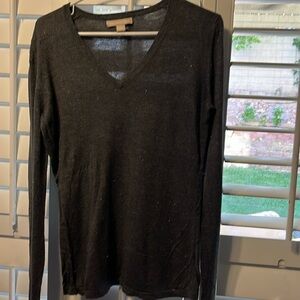 Banana Republic Long Sleeve Grey shirt With A Hint of Shimmer